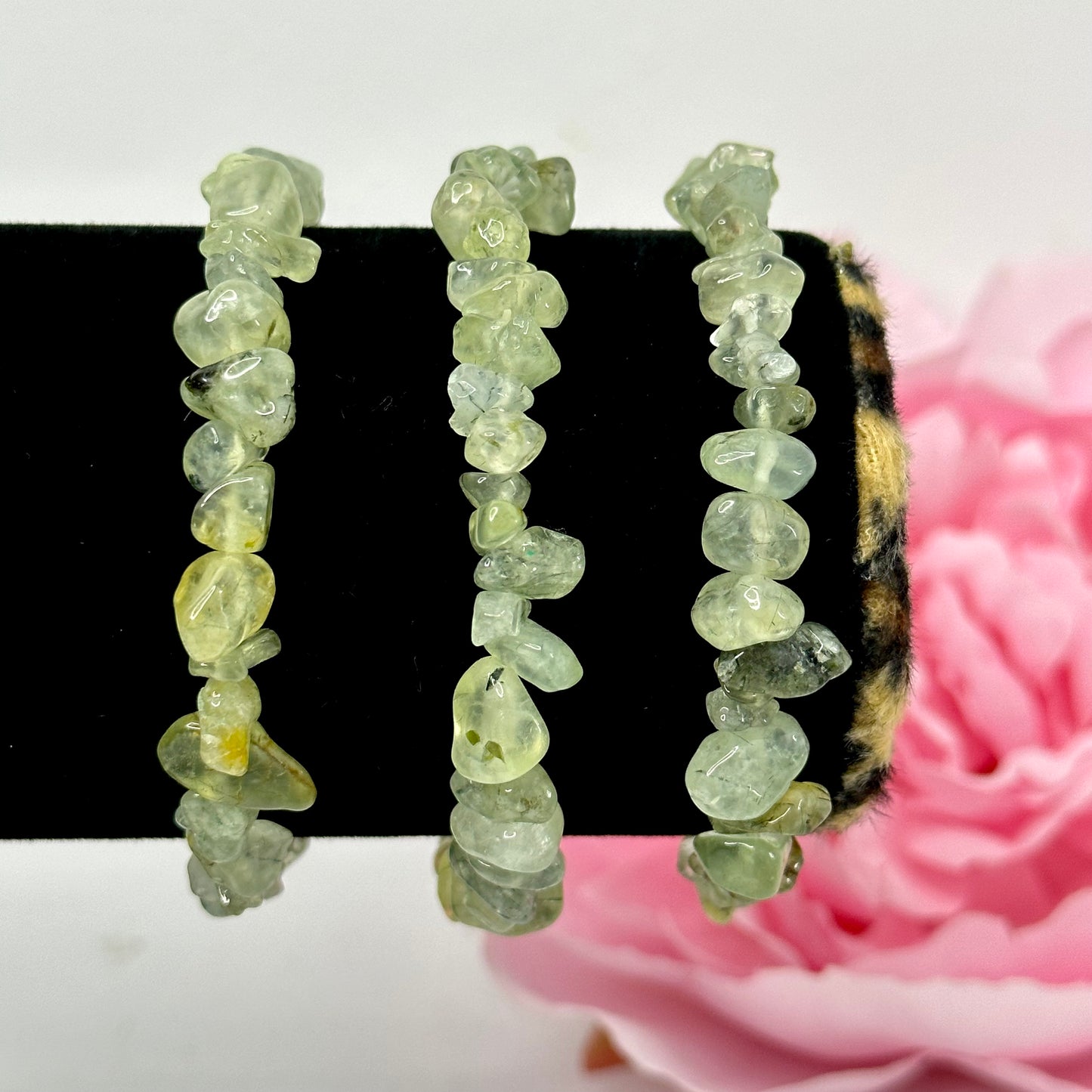 Prehnite Chip Bracelet
