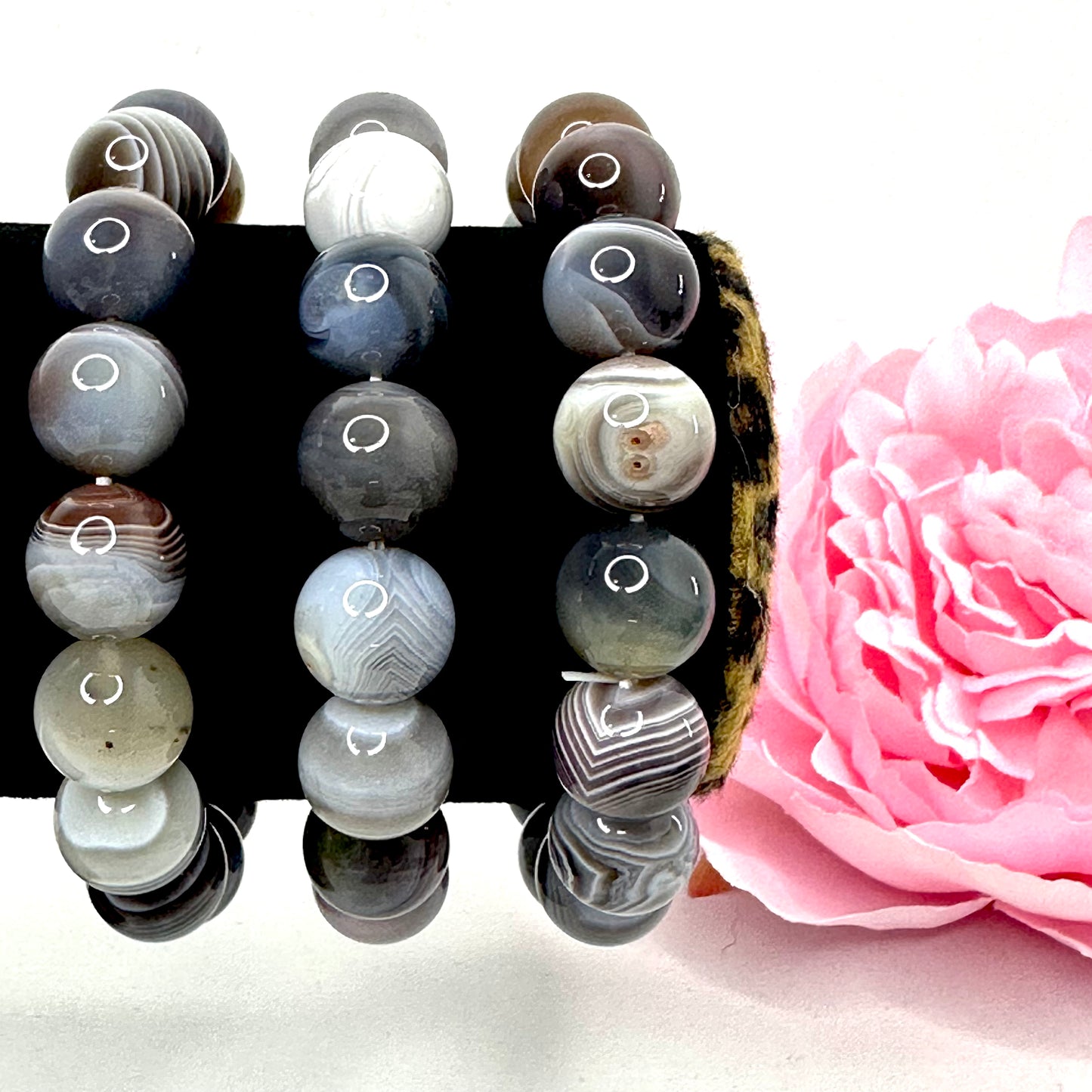 Banded Agate Bracelet (12mm)