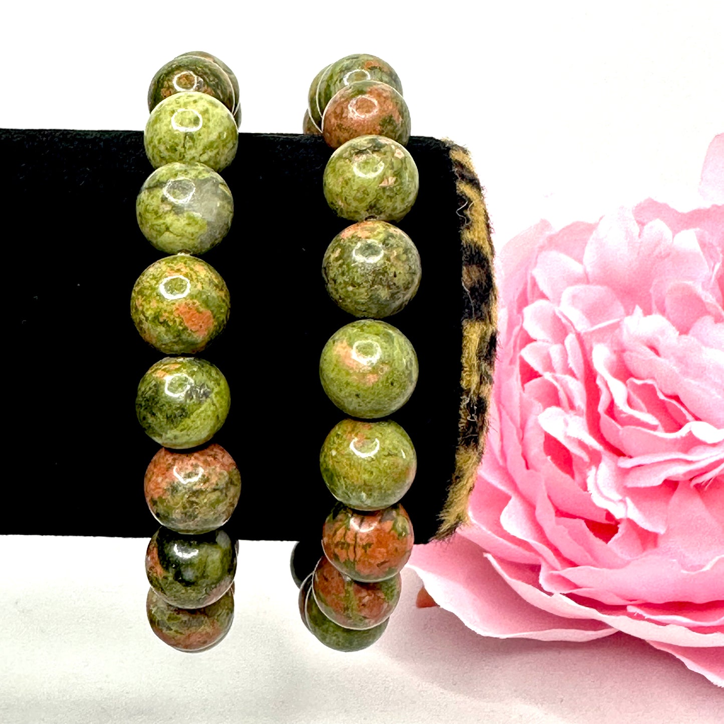 Unakite Bracelet (10mm)