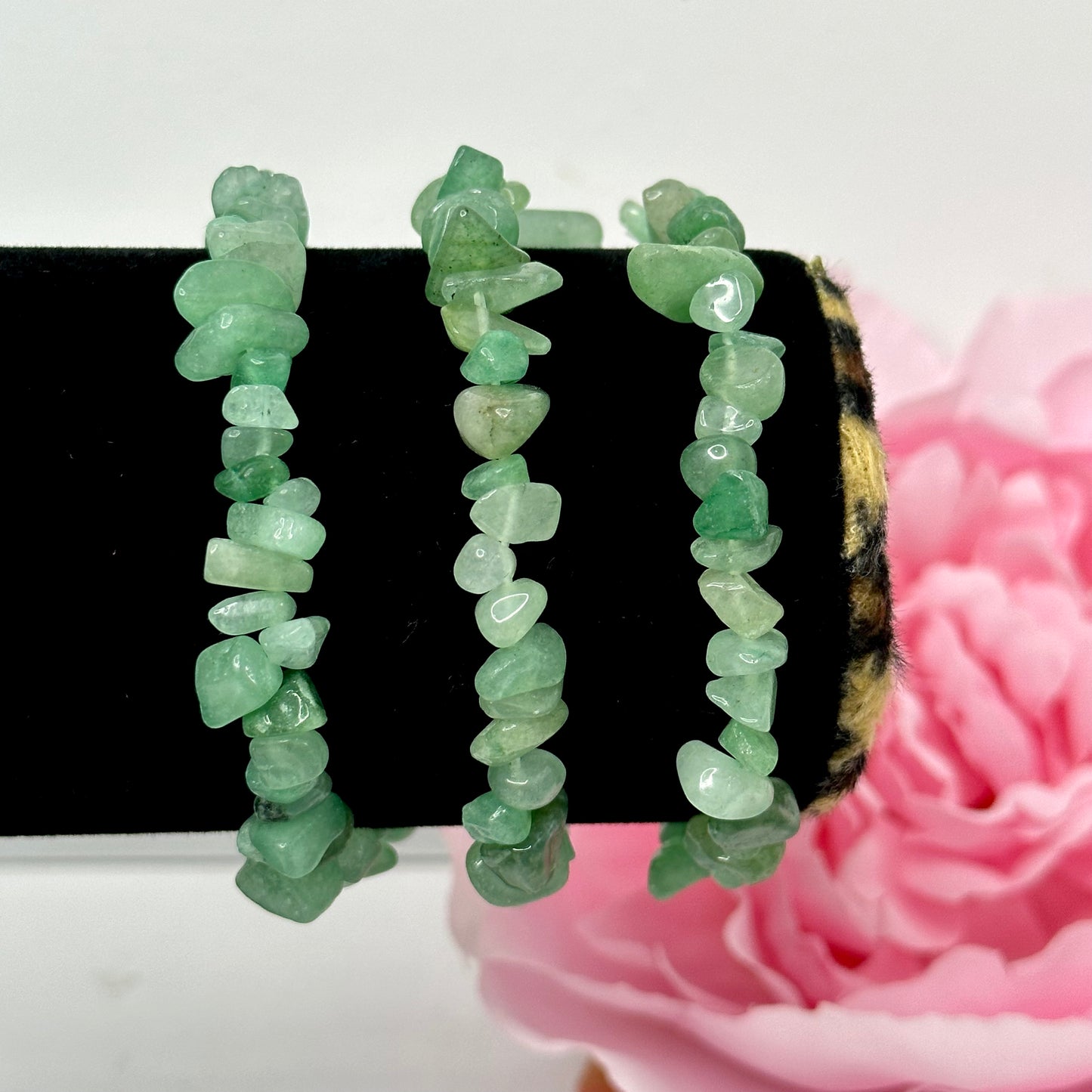 Green Aventurine Chip Bracelet