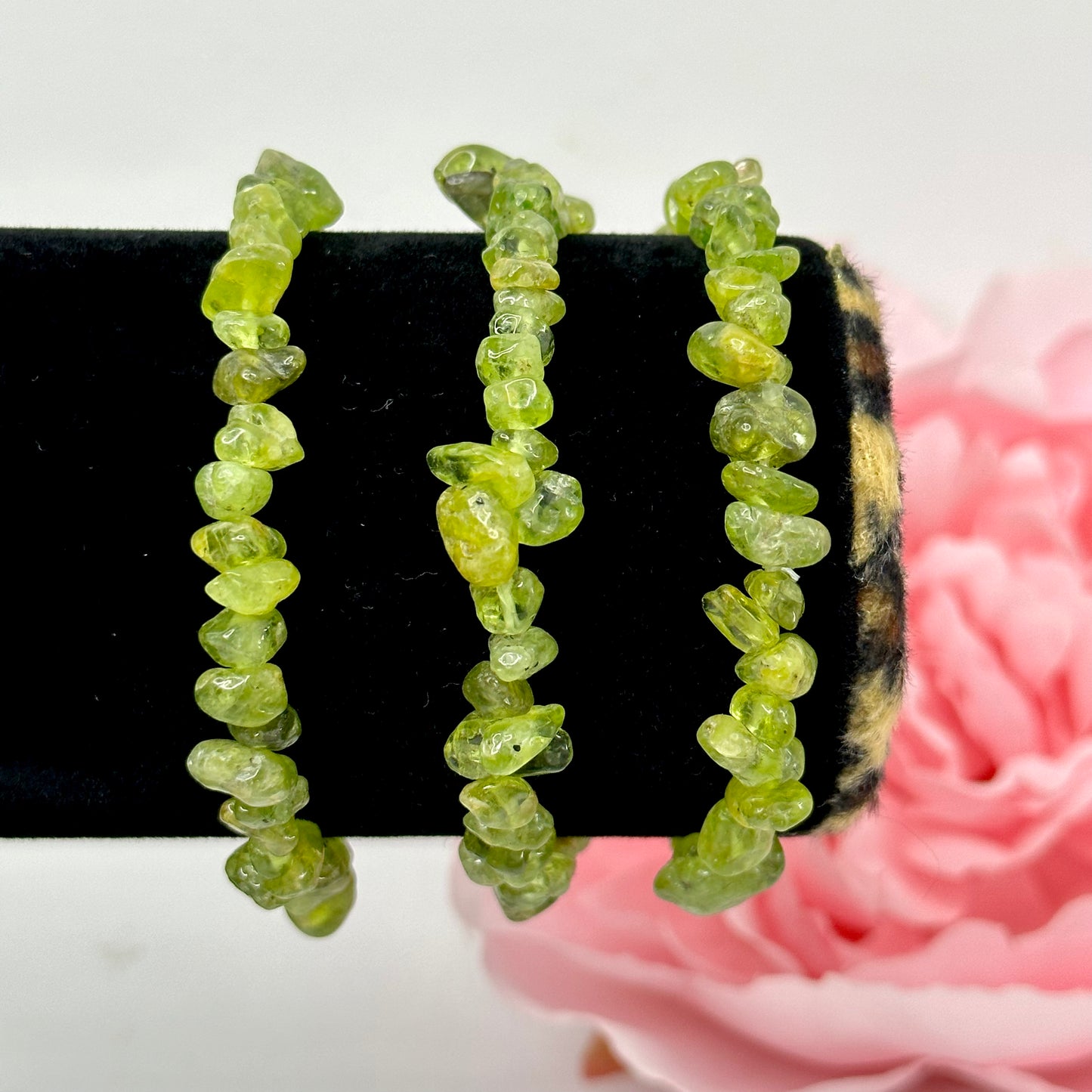 Peridot Chip Bracelet