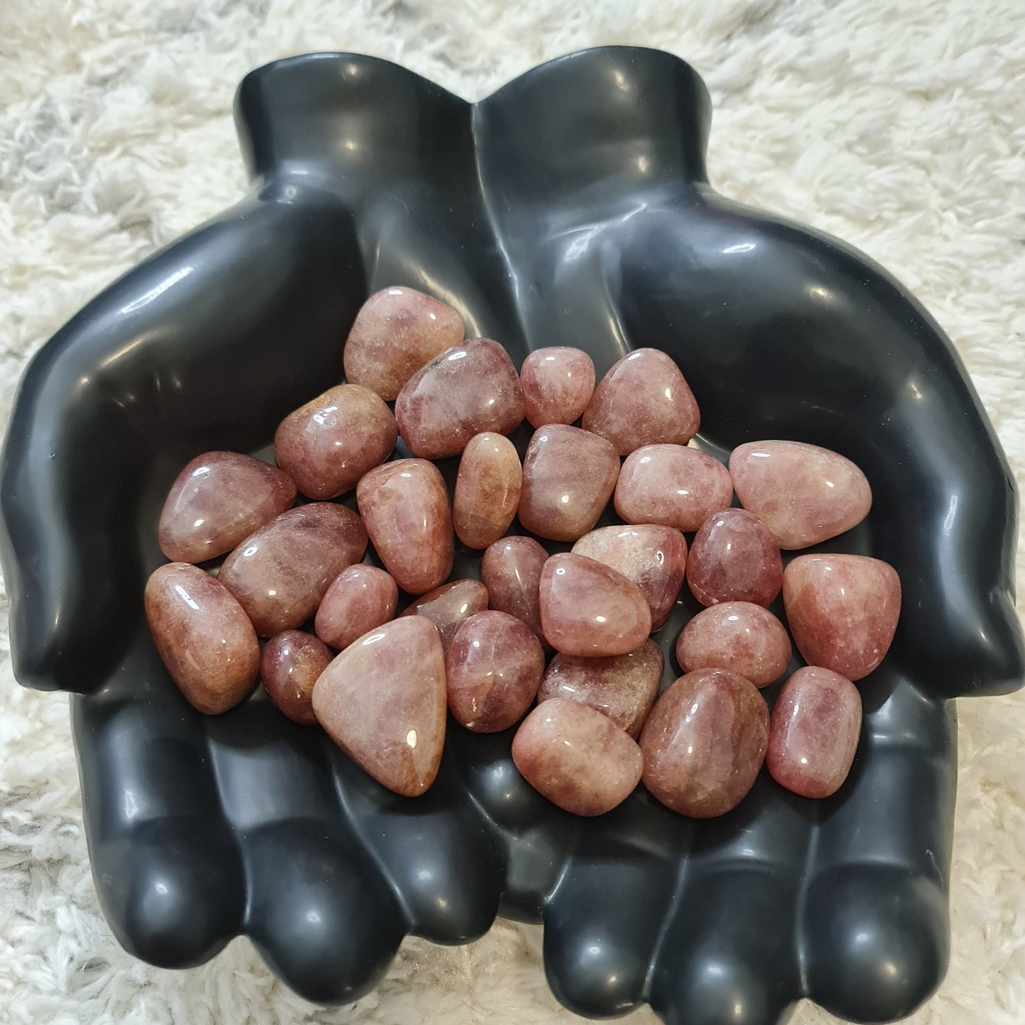 Strawberry Quartz Tumbles