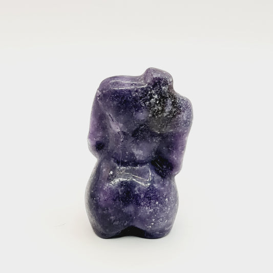 Lepidolite Pregnant Women Carving