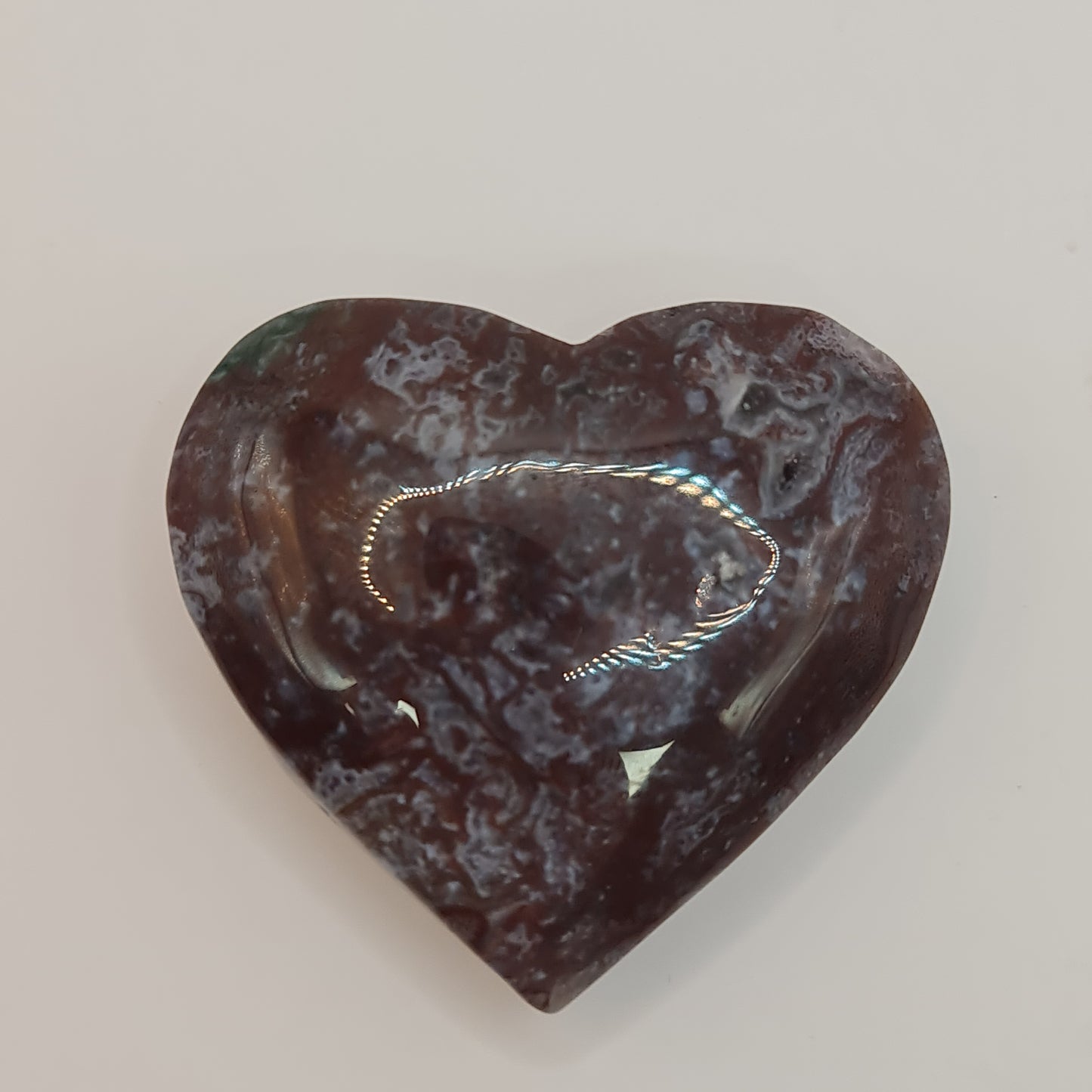 Moss Agate Heart