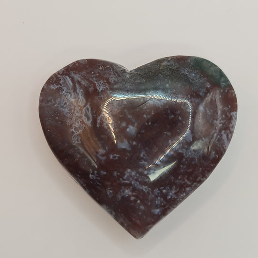 Moss Agate Heart