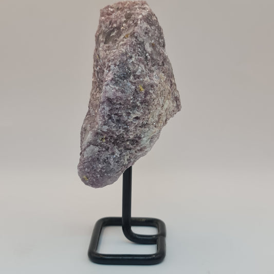 Raw Lepidolite On Stand