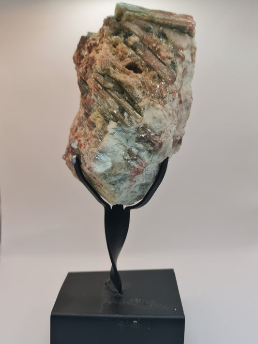 Watermelon Tourmaline on matrix