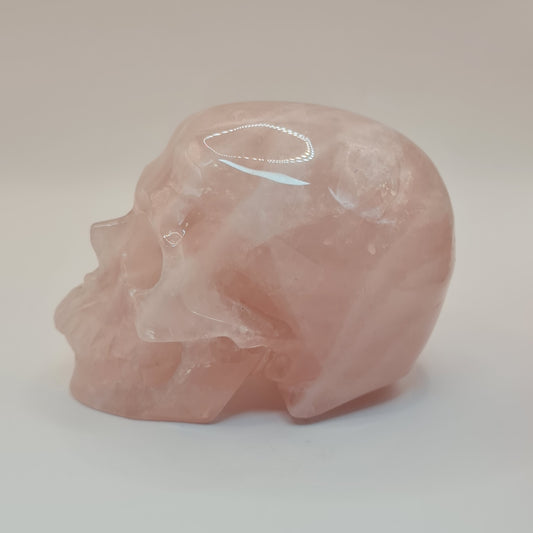 Rose Quartz Skull (4 inch)