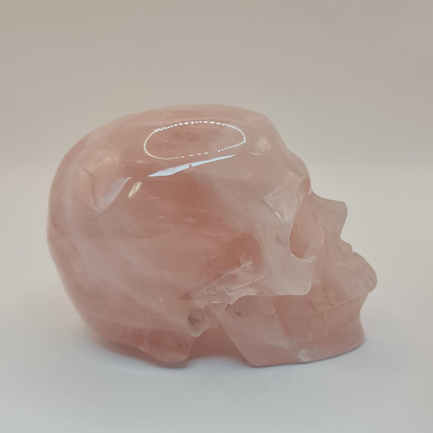 Rose Quartz Skull (4 inch)