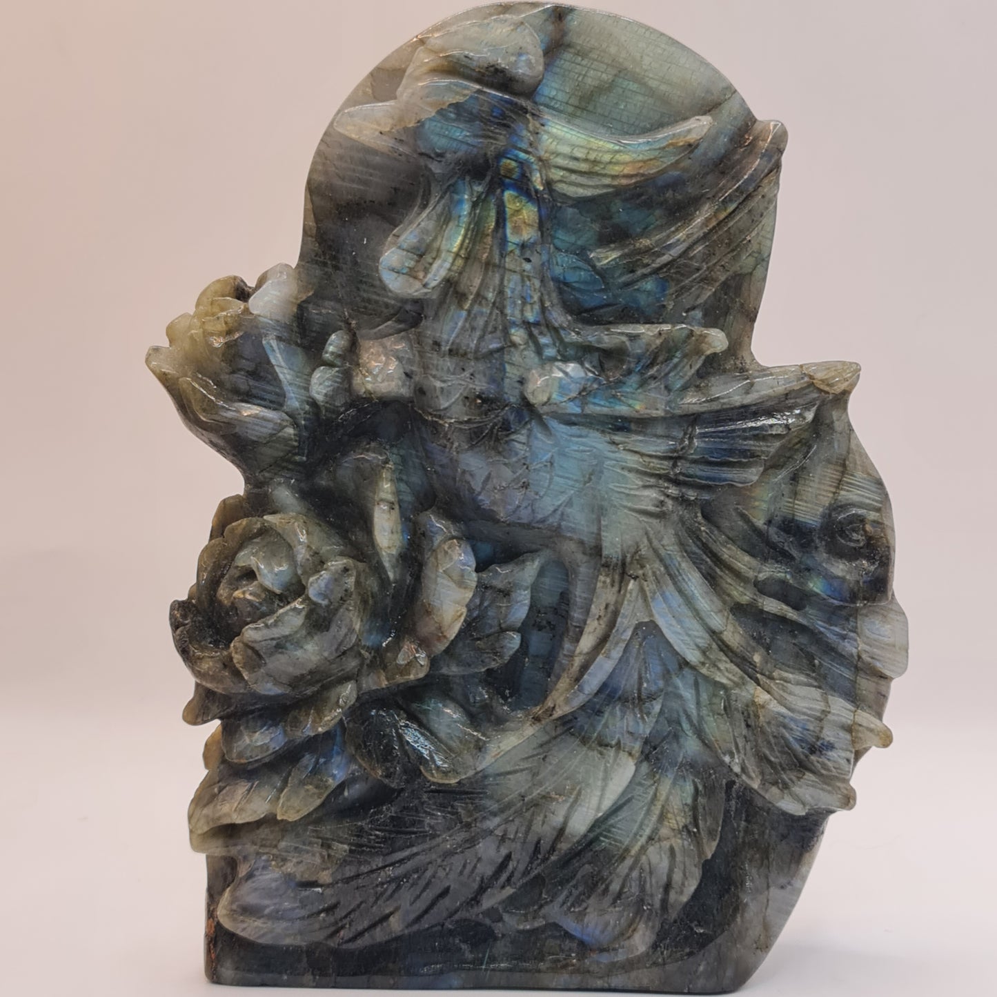 Labradorite Pheonix Carving
