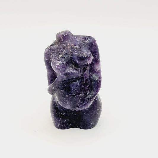 Lepidolite Pregnant Women Carving