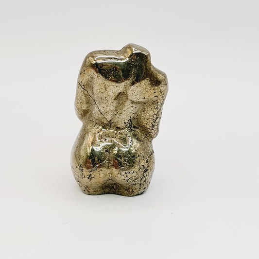 Pyrite Pregnant Woman Carving